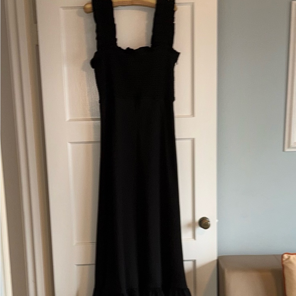 Ganni Elegant Black Maxi Dress